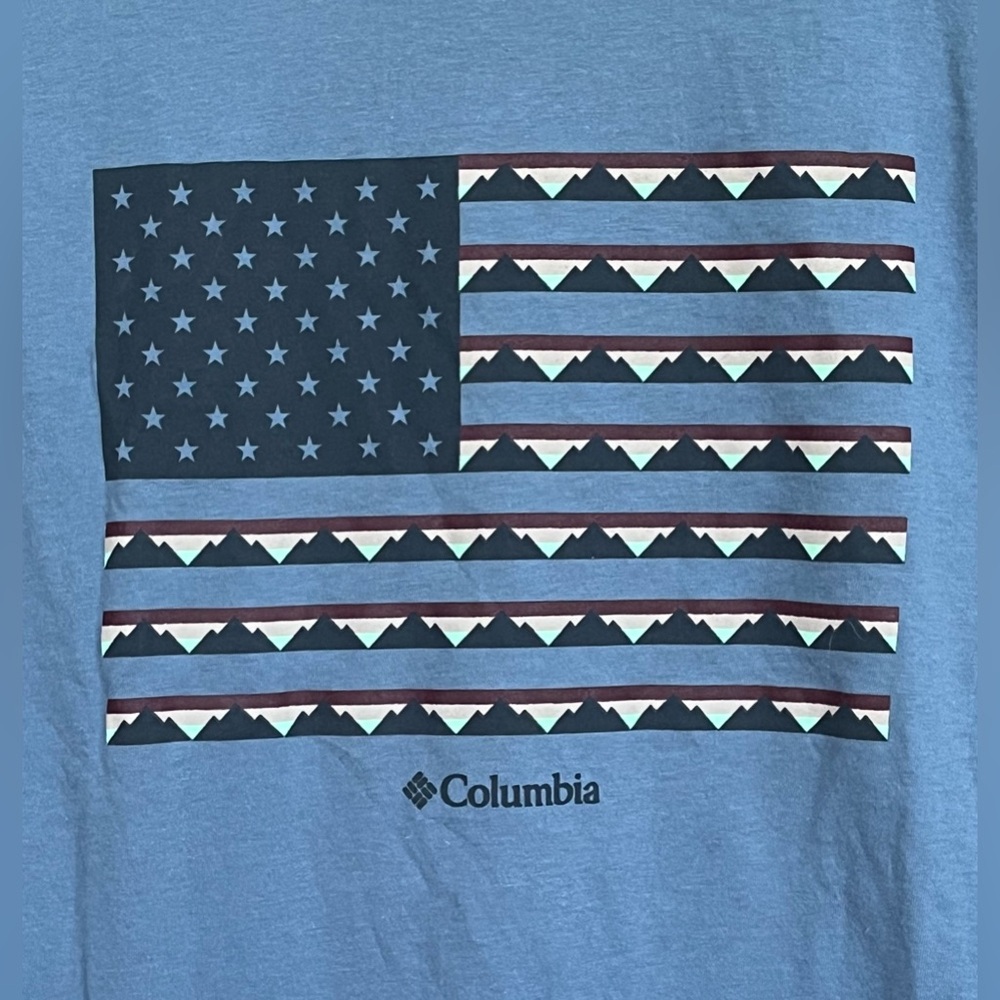 Columbia Sportswear Company Men's Blue Short Sleeve Graphic T-Shirt. Size Small - Picture 2 of 7